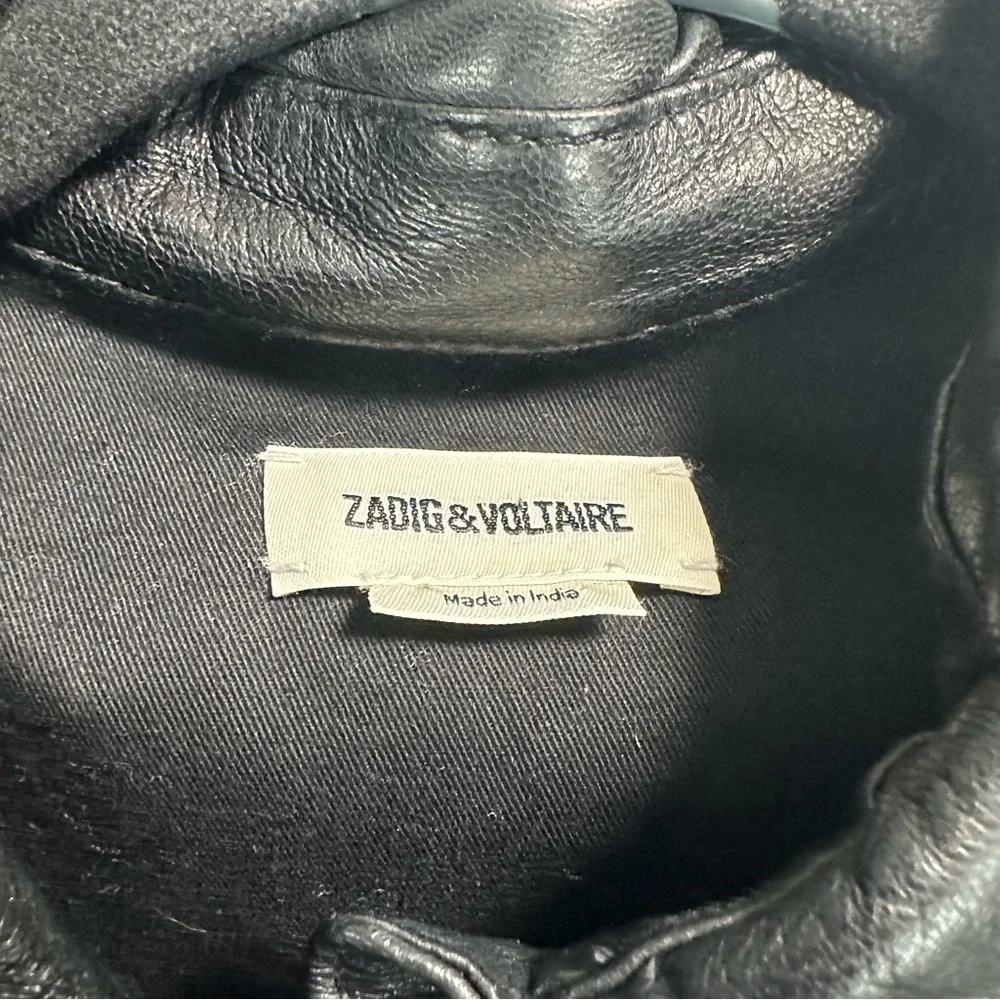 ZADIG & VOLTAIRE Rexy Crinkle Lamb Leather Dress - Picture 9 of 10